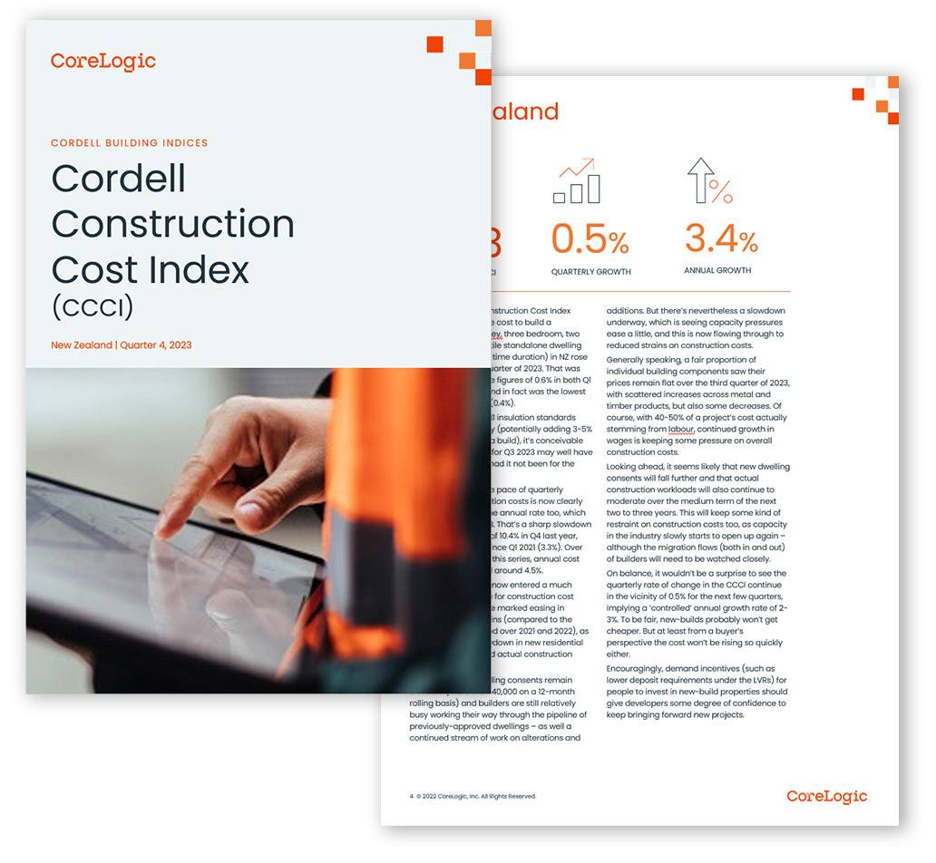 Cordell Construction Cost Index report preview