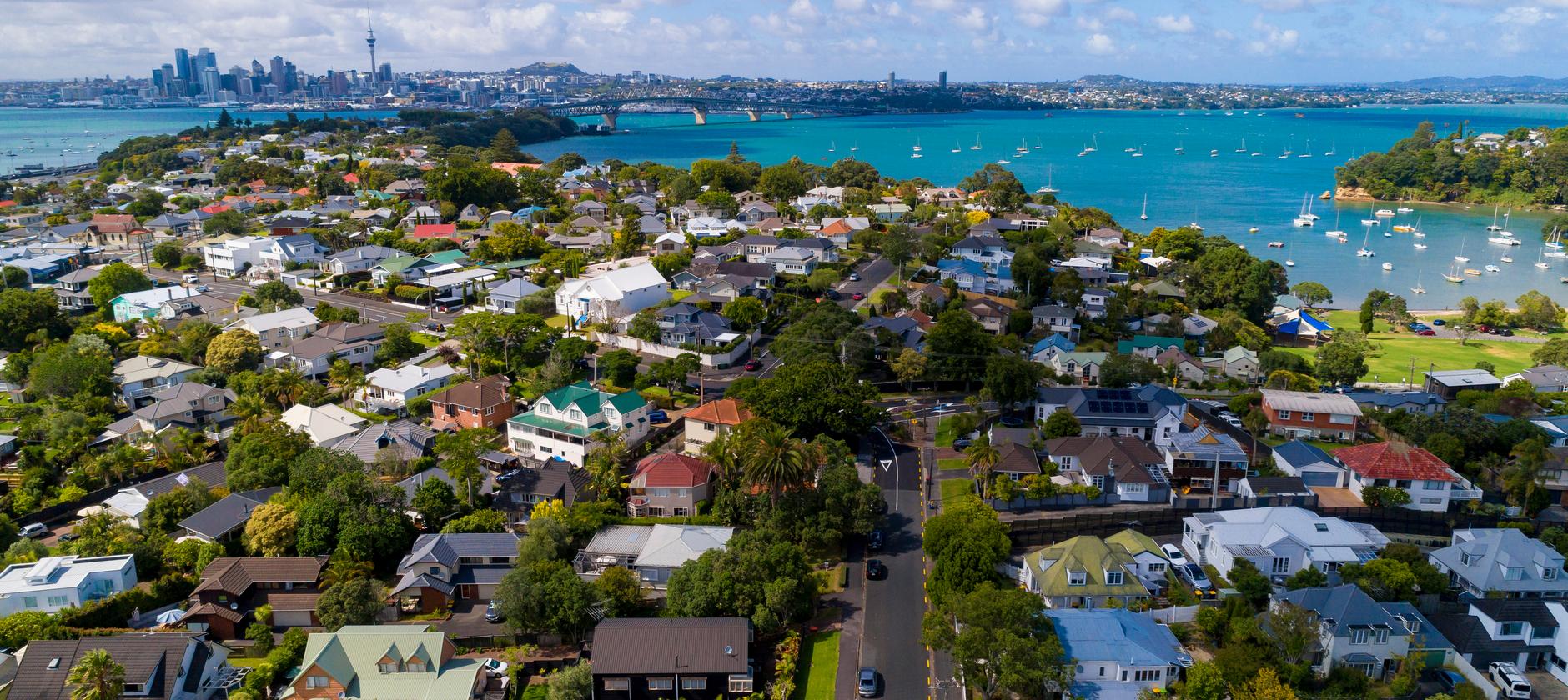 NZ Auckland aerial